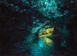 Светлячки в пещере в Новой Зеландии